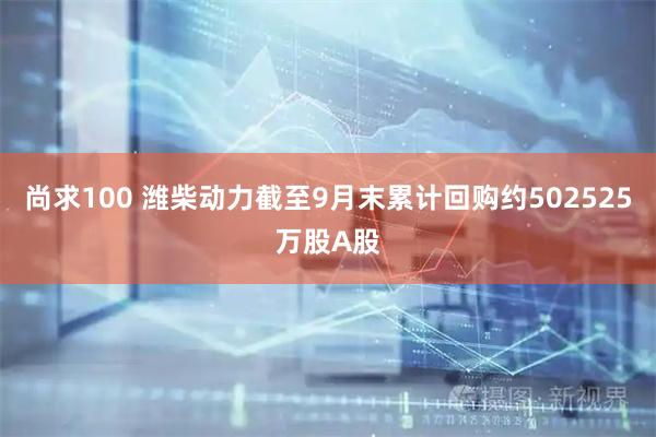 尚求100 潍柴动力截至9月末累计回购约502525万股A股